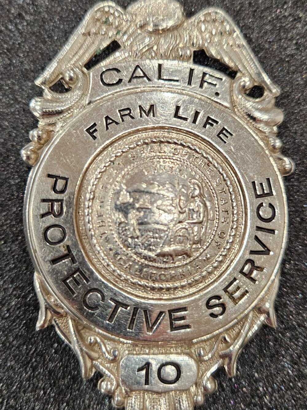 CALIFORNIA - FARM LIFE PROTECTIVE SERVICE - AGRICULTURAL BADGE
